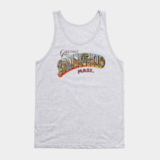 Greetings from Springfield Massachusetts Tank Top